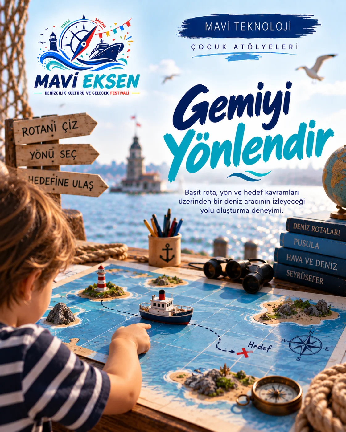 Yeni nesil gemi ve sualtı teknolojilerini anlatan temsilî Mavi Teknoloji görseli